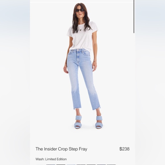 Mother The Insider Crop Step Fray Limited Edition 27 NWT - Picture 2 of 14